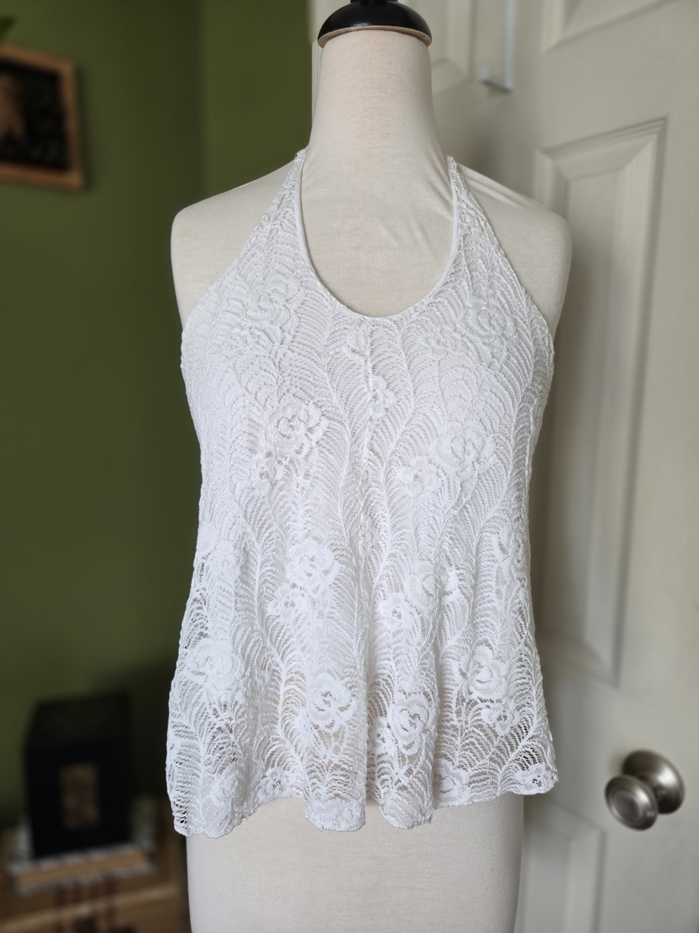 Poetry White Lace Halter Camisole
